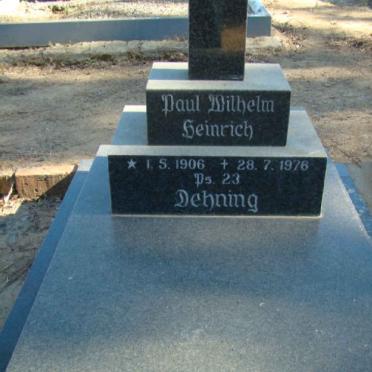 DEHNING Paul Wilhelm Heinrich 1906-1976 &amp; Susanna Maria MARITZ 1914-2005