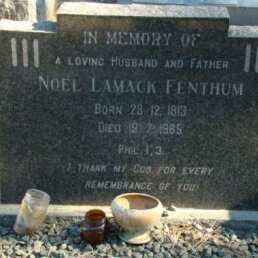 FENTHUM Noel Lamack 1913-1965