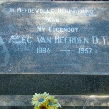 HEERDEN Alec, van 1884-1957