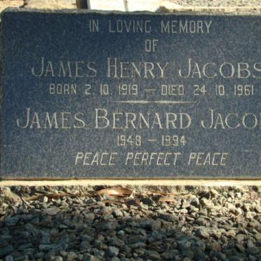 JACOBS James Henry 1919-1961 :: JACOBS James Bernard 1948-1994