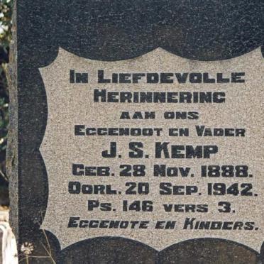KEMP J.S. 1888-1942