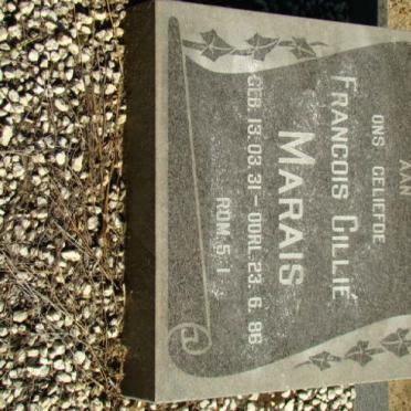 MARAIS Francois Cillie 1931-1986