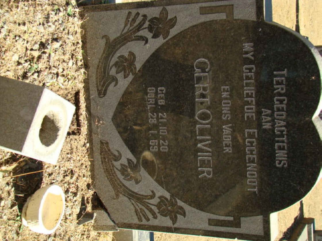 OLIVIER Gert 1920-1969