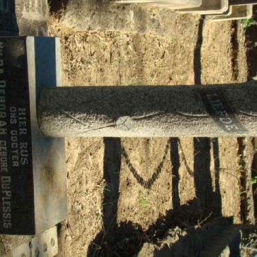 PLESSIS Hilda Deborah, du 1956-1975