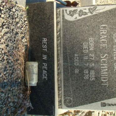 SCHMIDT Grace 1895-1976
