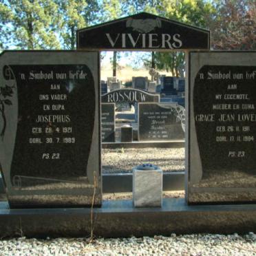 VIVIERS Josephus 1921-1989 &amp; Grace Jean Lovell 1911-1984