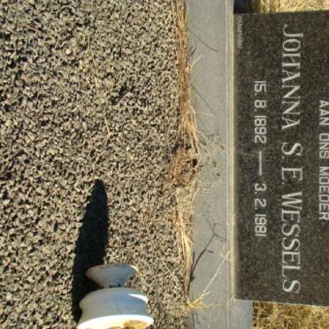 WESSELS Johanna S.E. 1892-1981