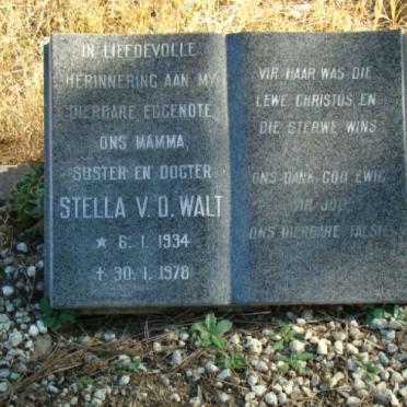 WALT Stella, van der 1934-1978