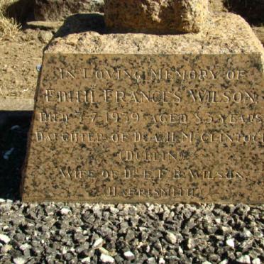 WILSON Edith Francis nee McCLINTOCK -1939