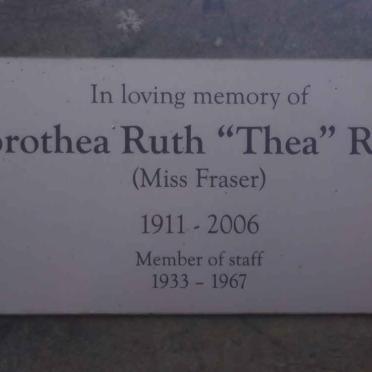 REECE Dorothea Ruth 1911-2006