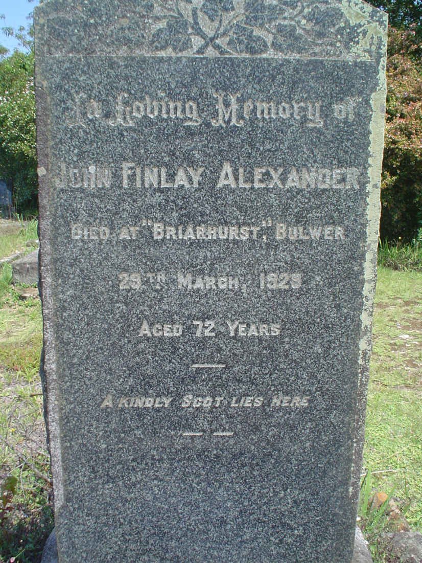 ALEXANDER John Finlay -192?