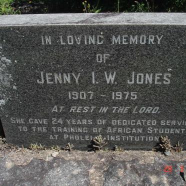 JONES Jenny I.W. 1907-1975