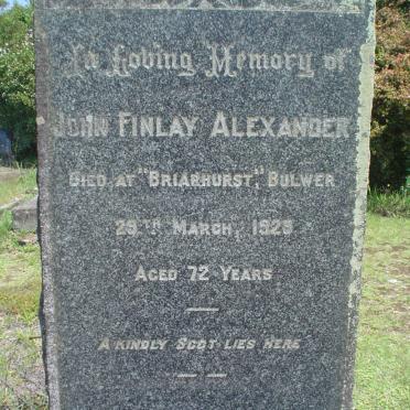 ALEXANDER John Finlay -192?