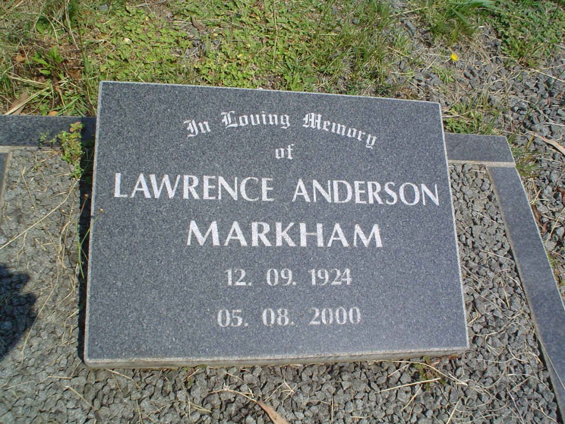 MARKHAM Lawrence Anderson 1924-2000