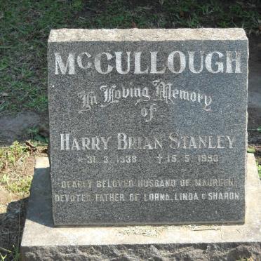 McCULLOUGH Harry Brian Stanley 1938-1990