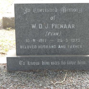 PIENAAR W.D.J. 1912-1973