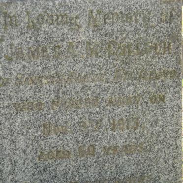 McCULLOCH James A. -1913 &amp; Annie -1927