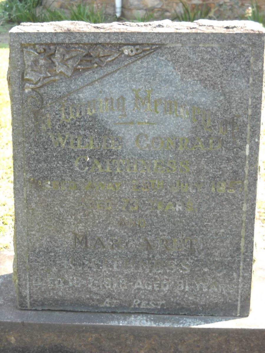 CAITHNESS Willie Conrad -1957 &amp; Margaret -197?