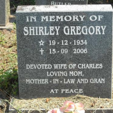 GREGORY Shirley 1934-2006