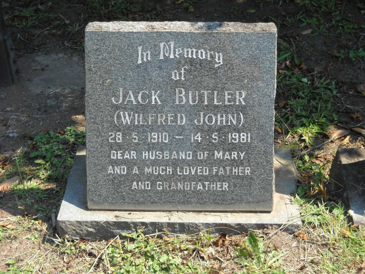 BUTLER Wilfred John 1910-1981