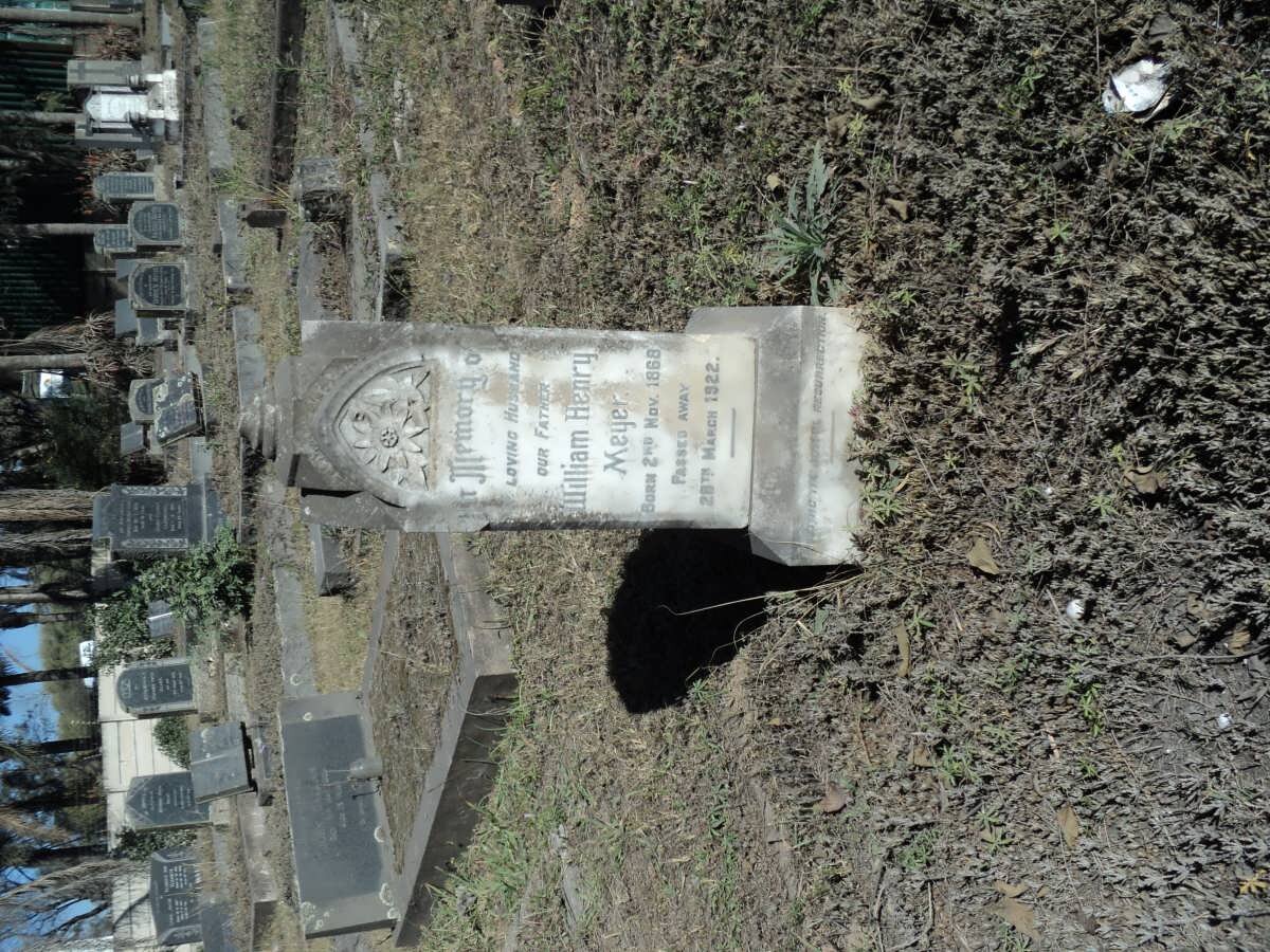 MEYER William Henry 1868-1922