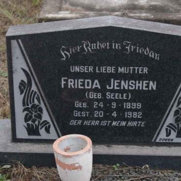 JENSHEN Frieda nee SEELE 1899-1982