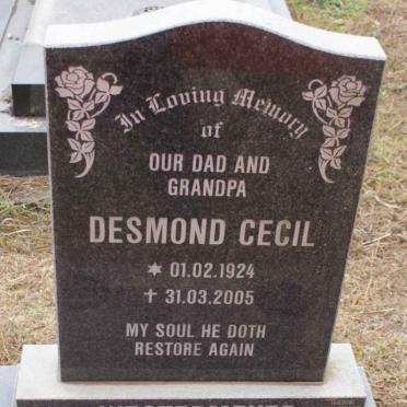 WESTERMEYER Desmond Cecil 1924-2005 