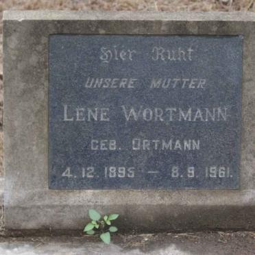 WORTMANN Lene nee ORTMANN 1895-1961