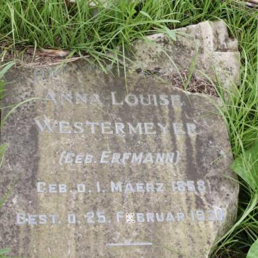 WESTERMEYER Anna Louise nee ERFMANN 1858-1936
