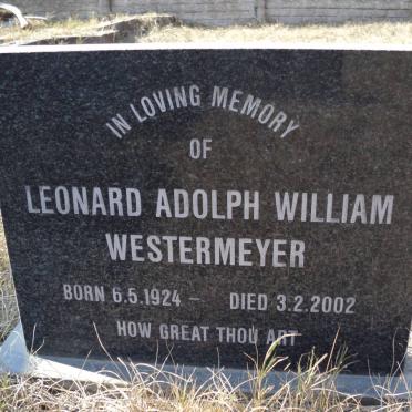 WESTERMEYER Leonard Adolph William 1924-2002