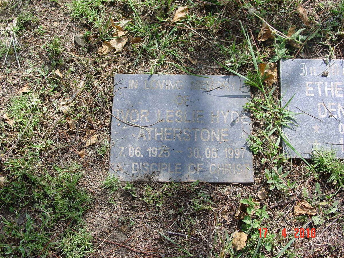 ATHERSTONE Ivor Leslie Hyde 1925-1997