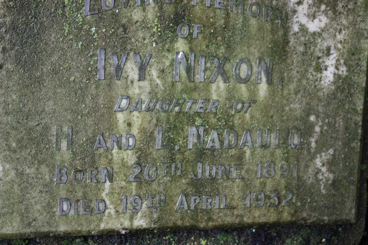 NIXON Ivy 1891-1932
