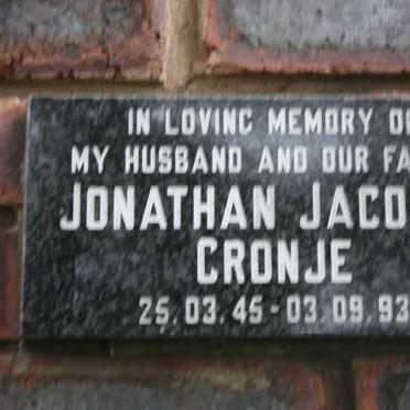 CRONJE Jonathan Jacobus 1945-1993