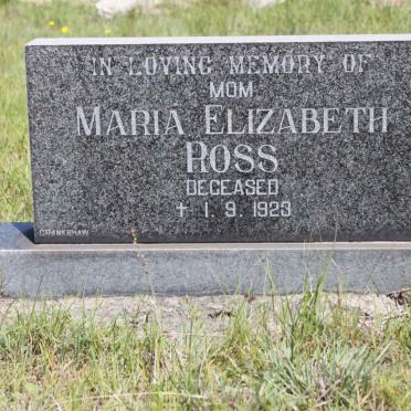 ROSS Maria Elizabeth -1923