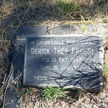 FREESE Derick Theo 1948-1950