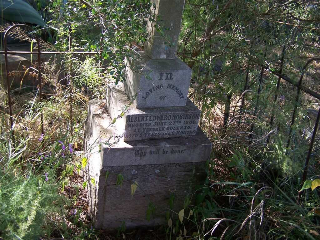 ROBINSON Albert Edward -1900