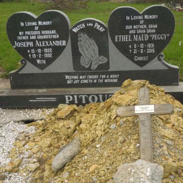 PITOUT Joseph Alexander 1922-1992 &amp; Ethel Maud 1931-2015