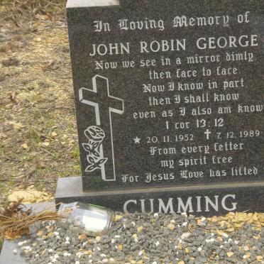 CUMMING John Robin George 1952-1989