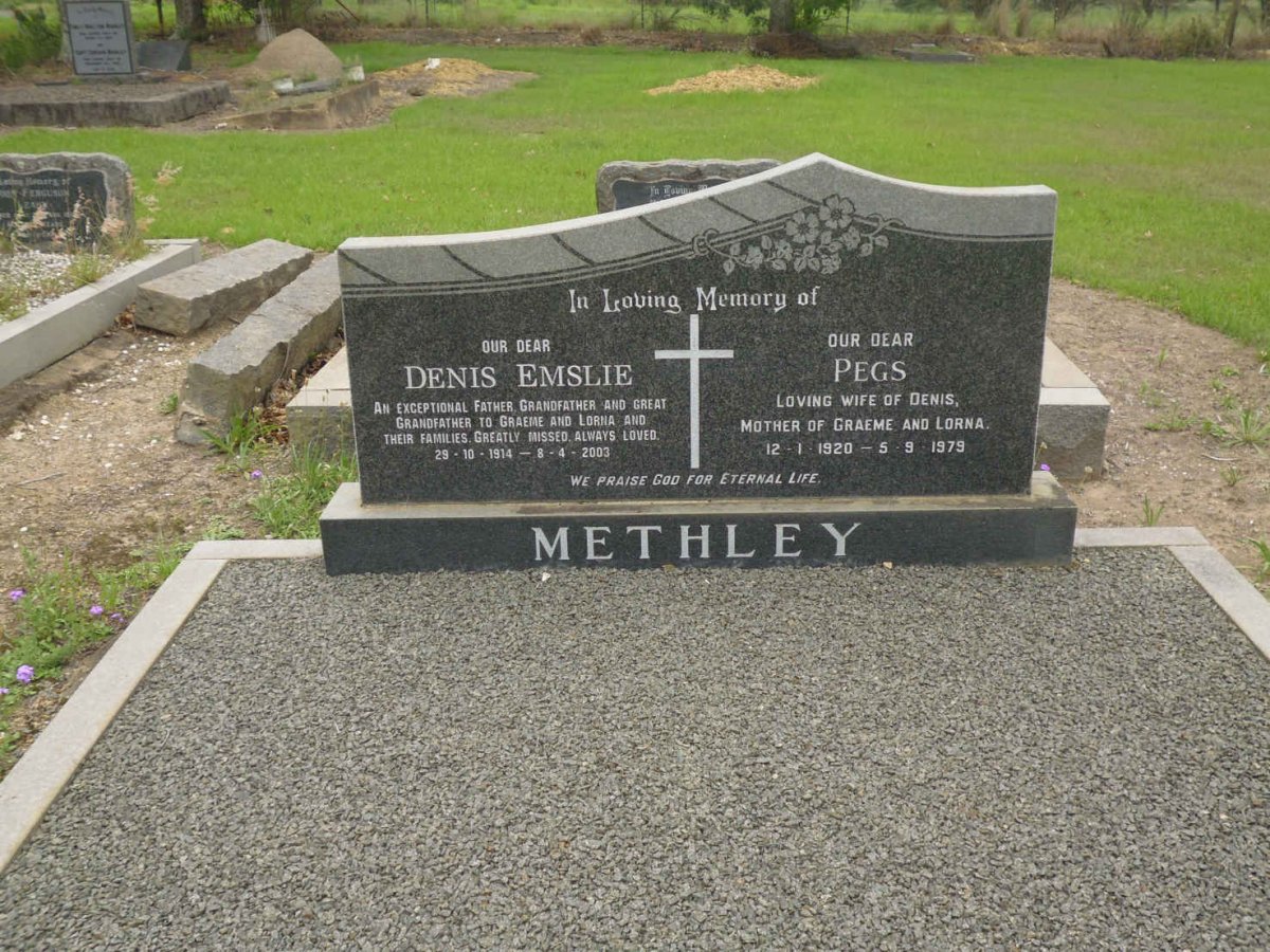 METHLEY Denis Emslie 1914-2003 &amp; Pegs 1920-1979