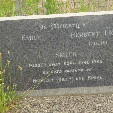 SMITH Herbert Lewis -1965 &amp; Emily -1965