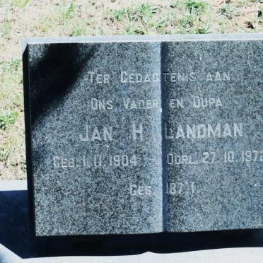 LANDMAN Jan H. 1904-1972