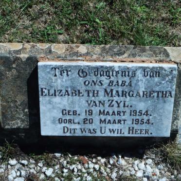 ZYL Elizabeth Margaretha, van 1954-1954