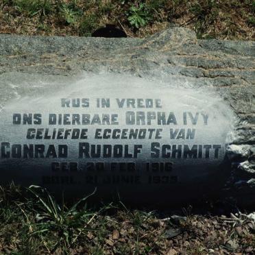 SCHMITT Conrad Rudolf 1916-1939