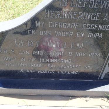 PLOOY Gert Willem, du 1913-1974 &amp; Fredericka Elizabetha 1917-2003