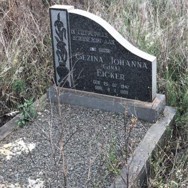 EICKER Gezina Johanna 1947-1989