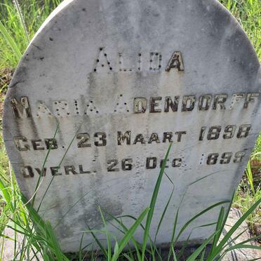 ADENDORFF Alida Maria 1898-1899