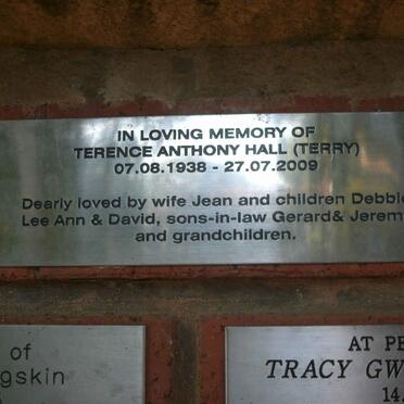 HALL Terence Anthony 1938-2009