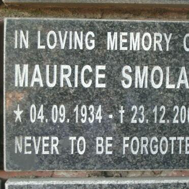 SMOLAS Maurice 1934-2003