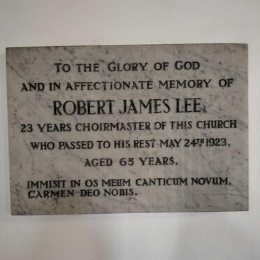 LEE Robert James -1923