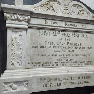 BROWN John McVey -1900